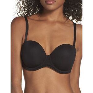 NWT Wacoal Red Carpet Strapless Underwire Bra 854119 BLACK‎ Sz 44G W/ STRAPs